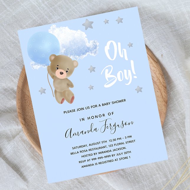 Babydusche Teddy Bär Einladung (Von Creator hochgeladen)