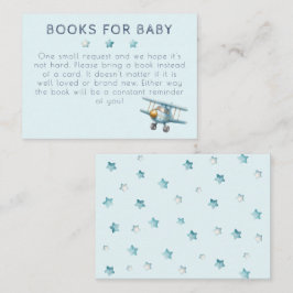 Babydusche Teddy Bear Blue Book Request Begleitkarte