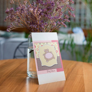 Babydusche Teddy Bear Grußkarten Einladung