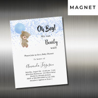 Babydusche Tedinger Bärenjunge Blau Luxus