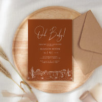 Babydusche Terracota Cactus Wüste Landschaft