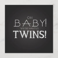 Babydusche TWINS Graue Halbpension Moderne Klassik
