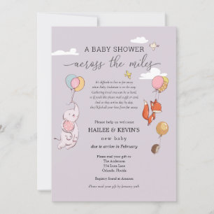 Babydusche über die Meilen Einladung