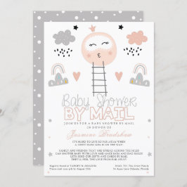 Babydusche über lange Entfernung zum Mond Einladung