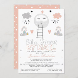 Babydusche über lange Entfernung zum Mond Einladung