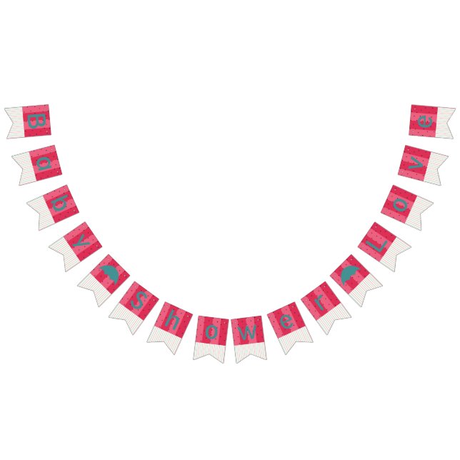 Babydusche "Umbrella Watermelon" Wimpelkette (Alle)