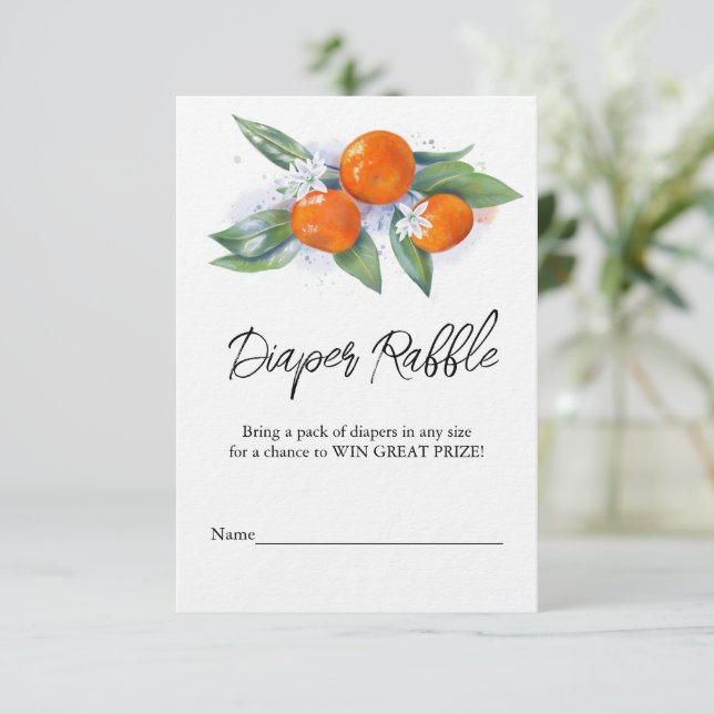 Babydusche-Umschließkarte "Windelwanne" Begleitkarte (Stehend Vorderseite)