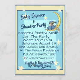Babydusche und Party mit Sattelaufsatz, Stars und Einladung