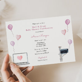 Babydusche und Zoom Kinderdusche - Feier Einladung