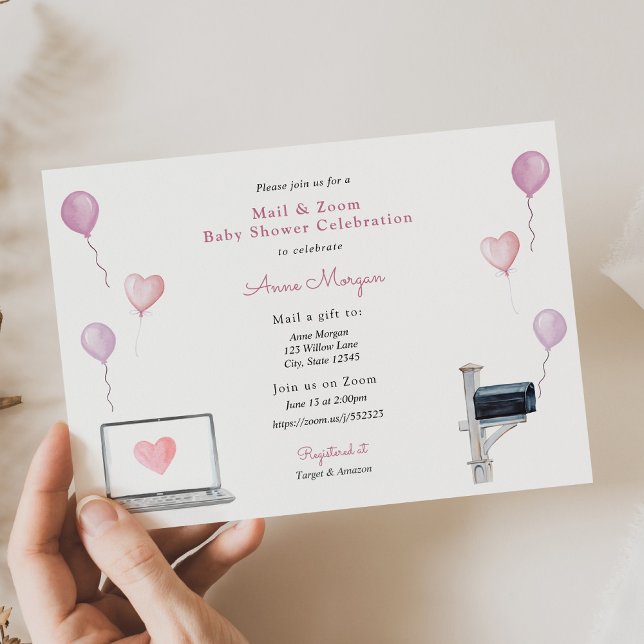 Babydusche und Zoom Kinderdusche - Feier Einladung (Von Creator hochgeladen)