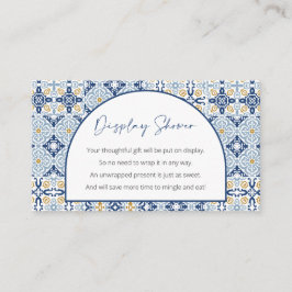 Babydusche, unverpackt italienisches Thema Mini Begleitkarte