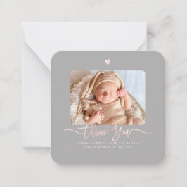 Babydusche Vielen Dank, dass Sie DIY Color Script  Mitteilungskarte