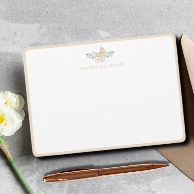 Babydusche Vielen Dank, dass Sie eine flache Note  Dankeskarte (Von Creator hochgeladen)