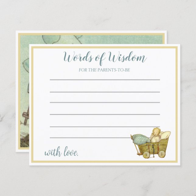 Babydusche "Vintag Moon and Stars" (Vorne/Hinten)