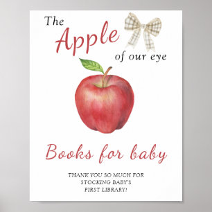 Babydusche von Apple - Bücher für Babyposter Poster