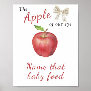 Babydusche von Apple - Name dieses Babynahrung Poster