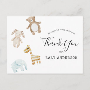 Babydusche von Mail Baby Toys Vielen Dank Postkarte