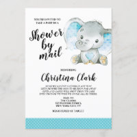 Babydusche von Mail Boy Elephant Blue