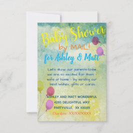 Babydusche von Mail Daisies Balloons Einladung