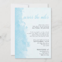 Babydusche von Mail Elegant Ink Wash Blue