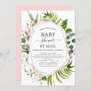 Babydusche von Mail Greenery Botanischer Eukalyptu Einladung
