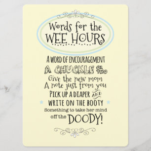 Babydusche-Wählkarte Einladung