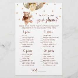 Babydusche Was ist auf deinem Handyspiel Teddy Bea