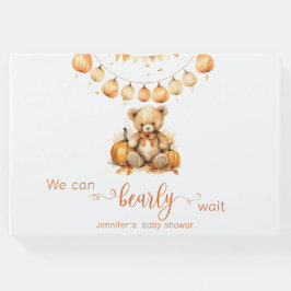 Babydusche Wasserfarbe Wir können warten Gästebuch