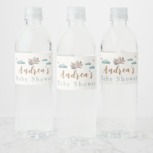 Babydusche Wasserflasche Wasserflaschenetikett