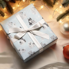 Babydusche Weihnachten Winter Arktische Tiere Geschenkpapier