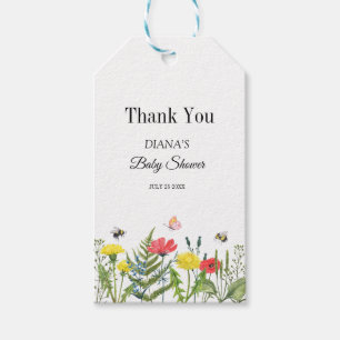 Babydusche Wildblume Geschenkanhänger