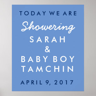 Babydusche Willkommenspender Poster