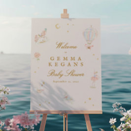 Babydusche-Willkommensschild Poster