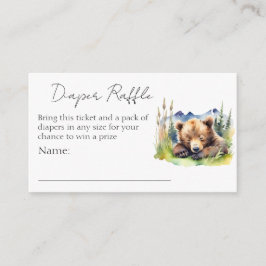 Babydusche-Windeln-Tombola Begleitkarte