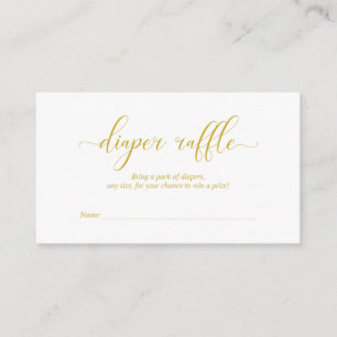 Babydusche Windelwindeln, modernes Gold-Script Begleitkarte