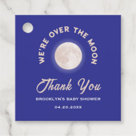 Babydusche Wir sind über dem Mond Fun Geschlecht n Geschenkanhänger