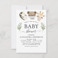 Babydusche Woodland Eukalyptus Greenery