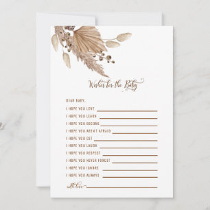 Babydusche Wünsche für Baby Pampas III Einladung