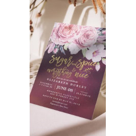 Babydusche Zucker & Gewürze & Alles Gute Einladung