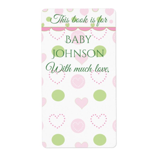 Babydusche "Zucker & Gewürze" Buchzeichen Blatt 8 (Vorne)