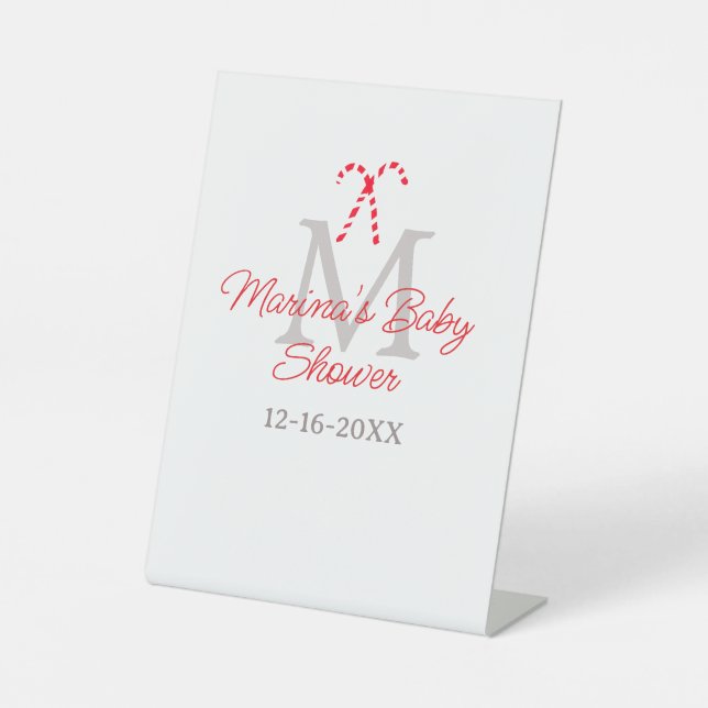 Babydusche Zuckerrohr Weihnachtsfeiermonographie Sockelschild (Vorderseite)