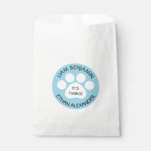 Babydusche - Zwillingsboys - Thema "Pfosten drucke Geschenktütchen