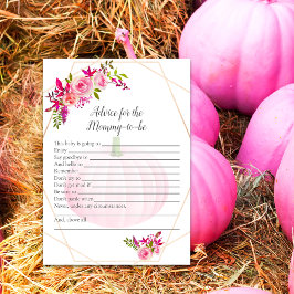 Babyduschempfehlung für Mommy to Be Pumpkin Floral Einladung