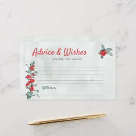 Babyduschempfehlung wünscht rustikales Tomato Wass Briefpapier