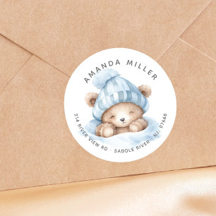 Babyduschenaufkleber für Kleinkinder Runder Aufkleber
