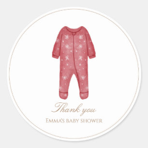 Babyduschenaufkleber Runder Aufkleber