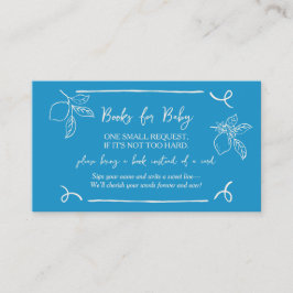 Babyduschenbuchkarten mit Handzeichnung Begleitkarte