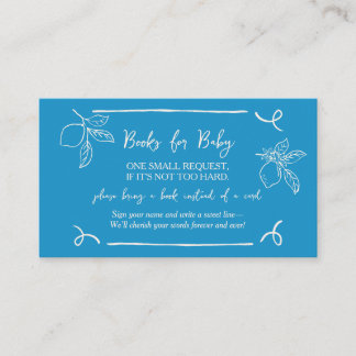 Babyduschenbuchkarten mit Handzeichnung Begleitkarte