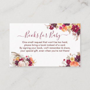 Babyduschenkarte für Blumenbücher Visitenkarte