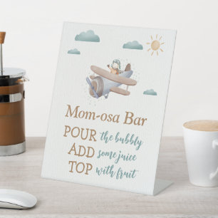 Babyduschenschild für Reisende Sockelschild